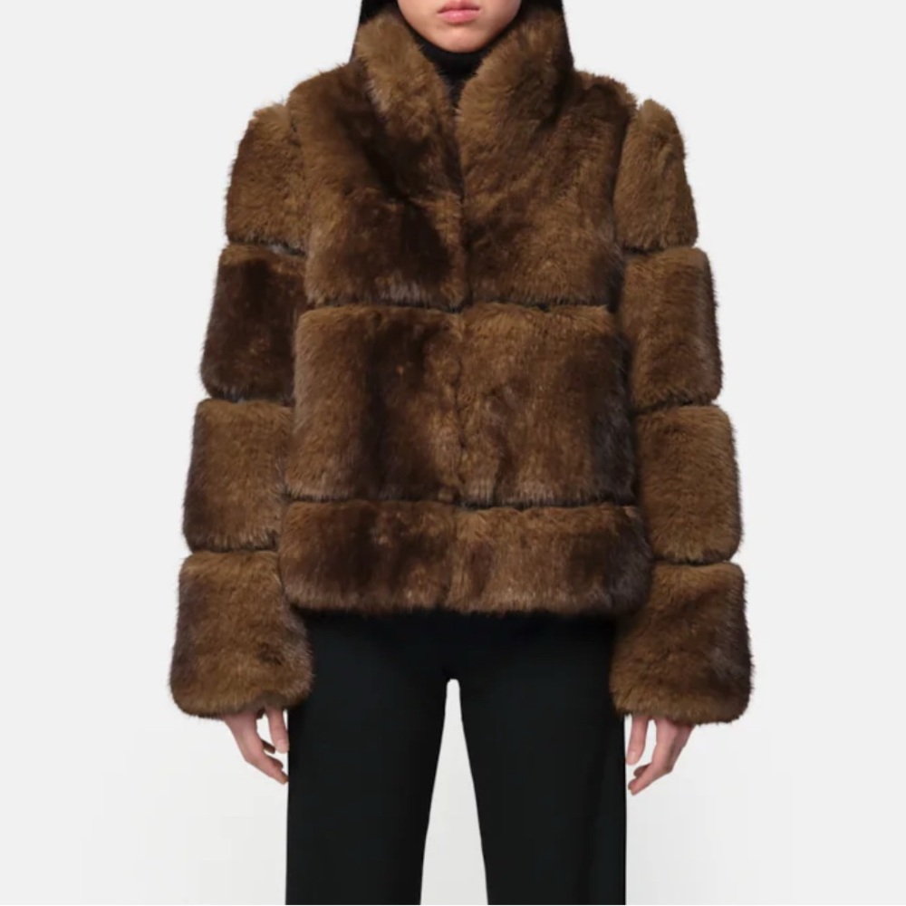 Apparis Chocolate Teddy Jacket
